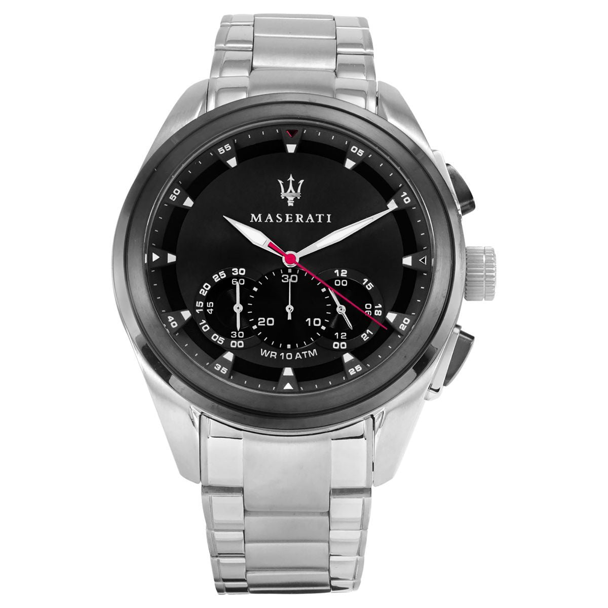 Maserati Traguardo Analog Black Dial Stainless Steel Watch For Men - R8873612015 Watches Maserati   