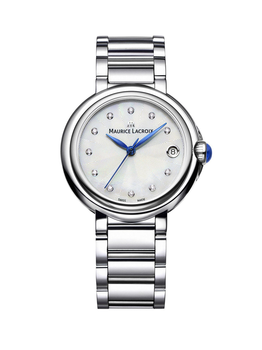 Maurice Lacroix Fiaba Mother of Pearl Dial Silver Steel Strap Watch for Women - FA1004-SS002-170-1 Watches Maurice Lacroix   