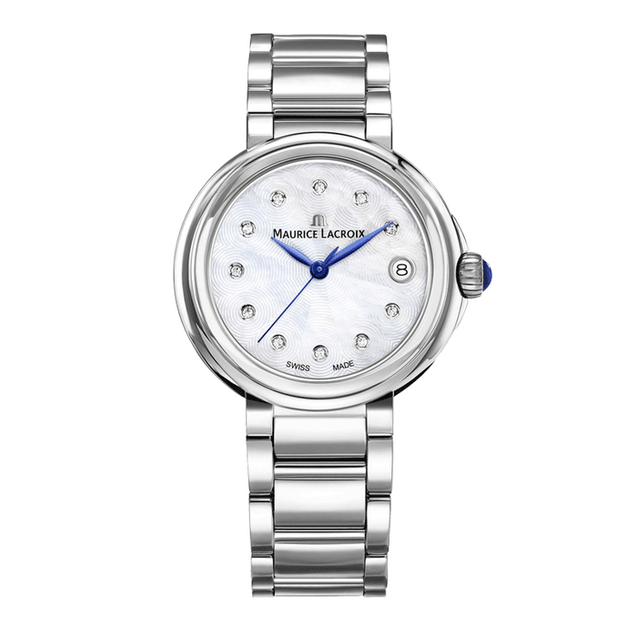 Maurice Lacroix Fiaba Mother of Pearl Dial Silver Steel Strap Watch for Women - FA1004-SS002-170-1 Watches Maurice Lacroix   