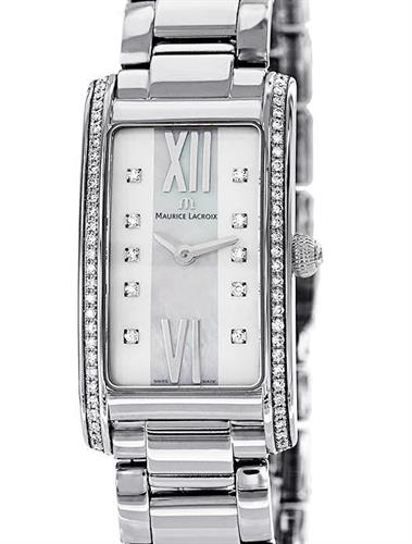 Maurice Lacroix Fiaba Diamonds White Dial Silver Steel Strap Watch for for Women - FA2164-SD532-170 Watches Maurice Lacroix   