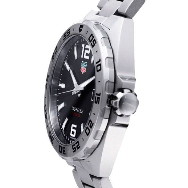 Tag Heuer Formula 1 Stainless Steel 41mm Black Dial Silver Steel Strap Watch for Men - WAZ1112.BA0875 Watches Tag Heuer   