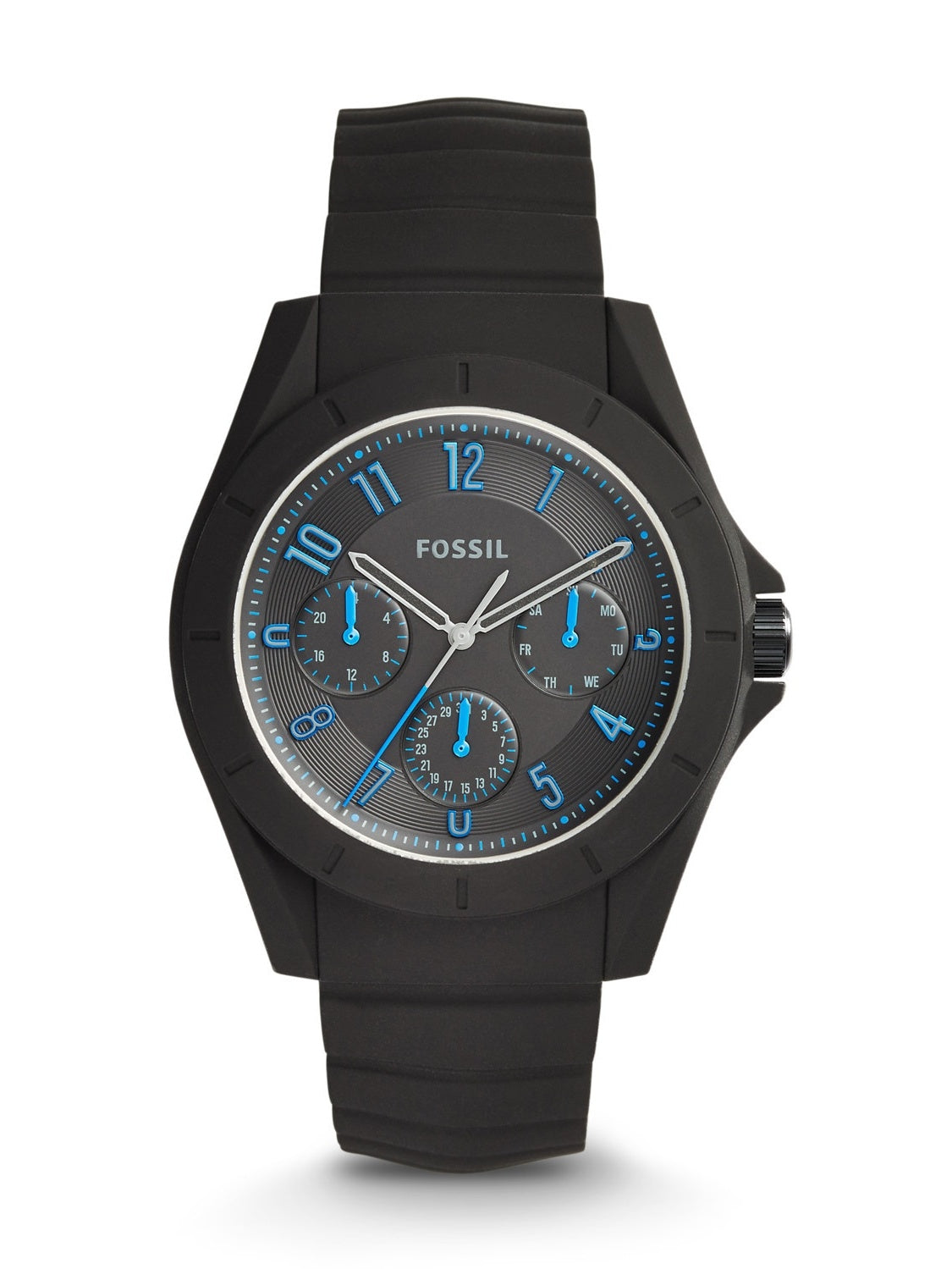 Fossil Popstastic Sport Grey Dial Grey Steel Strap Watch for Men - FS5222 Watches Fossil   