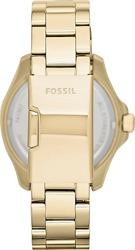 Fossil Cecile Multifunction Champagne Dial Gold Steel Strap Watch for Women - AM4510 Watches Fossil   