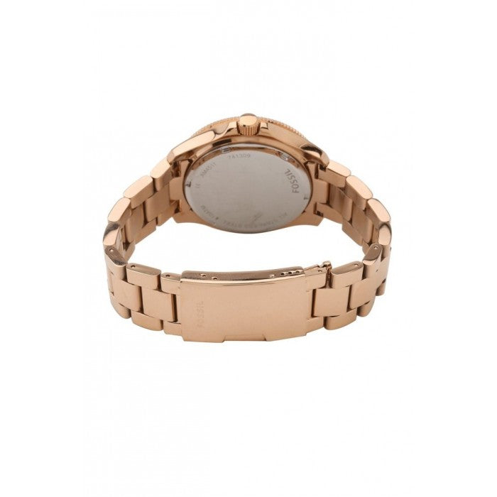 Fossil Cecile Rose Gold Dial Rose Gold Steel Strap Watch for Women - AM4511 Watches Fossil   