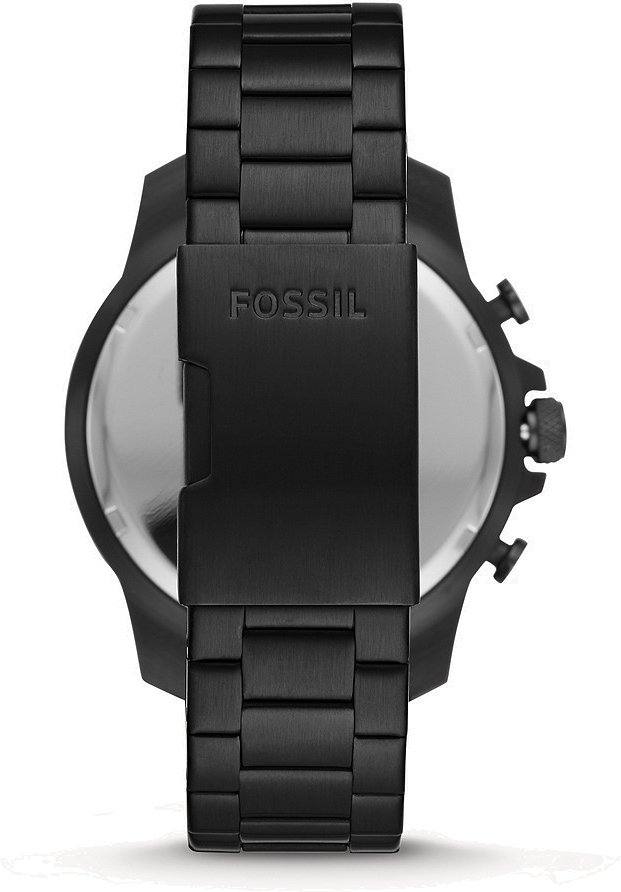 Fossil Bowman Chronograph Black Dial Black Steel Strap Watch for Men - FS5603 Watches Fossil   