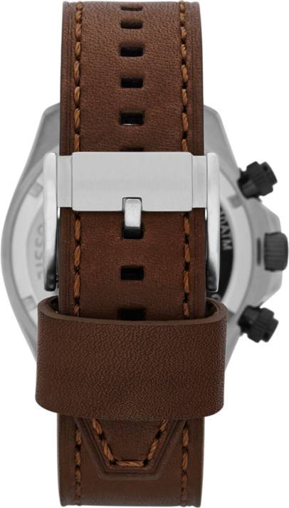 Fossil Retro Traveler Chronograph White Dial Brown Leather Strap Watch for Men - CH2886 Watches Fossil   