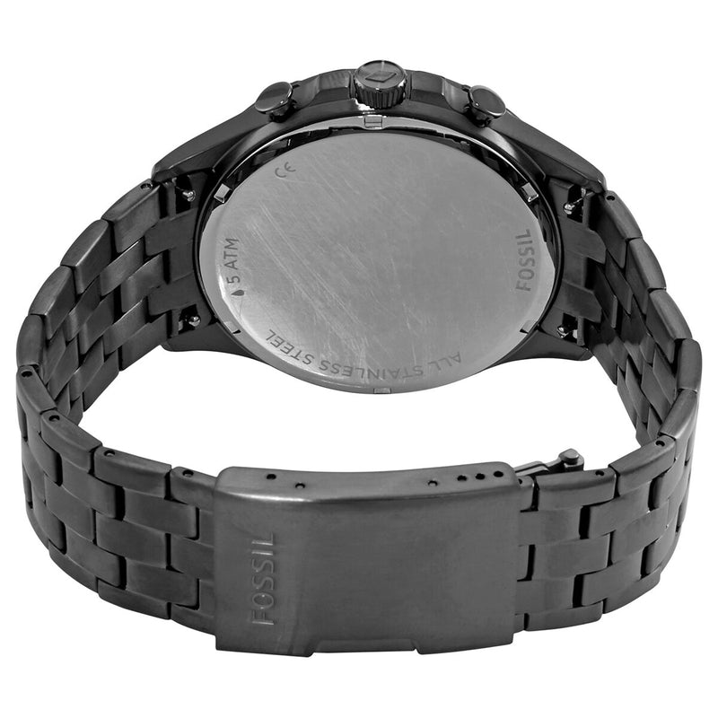 Fossil Forrester Chronograph Black Dial Grey Steel Strap Watch for Men - FS5606 Watches Fossil   