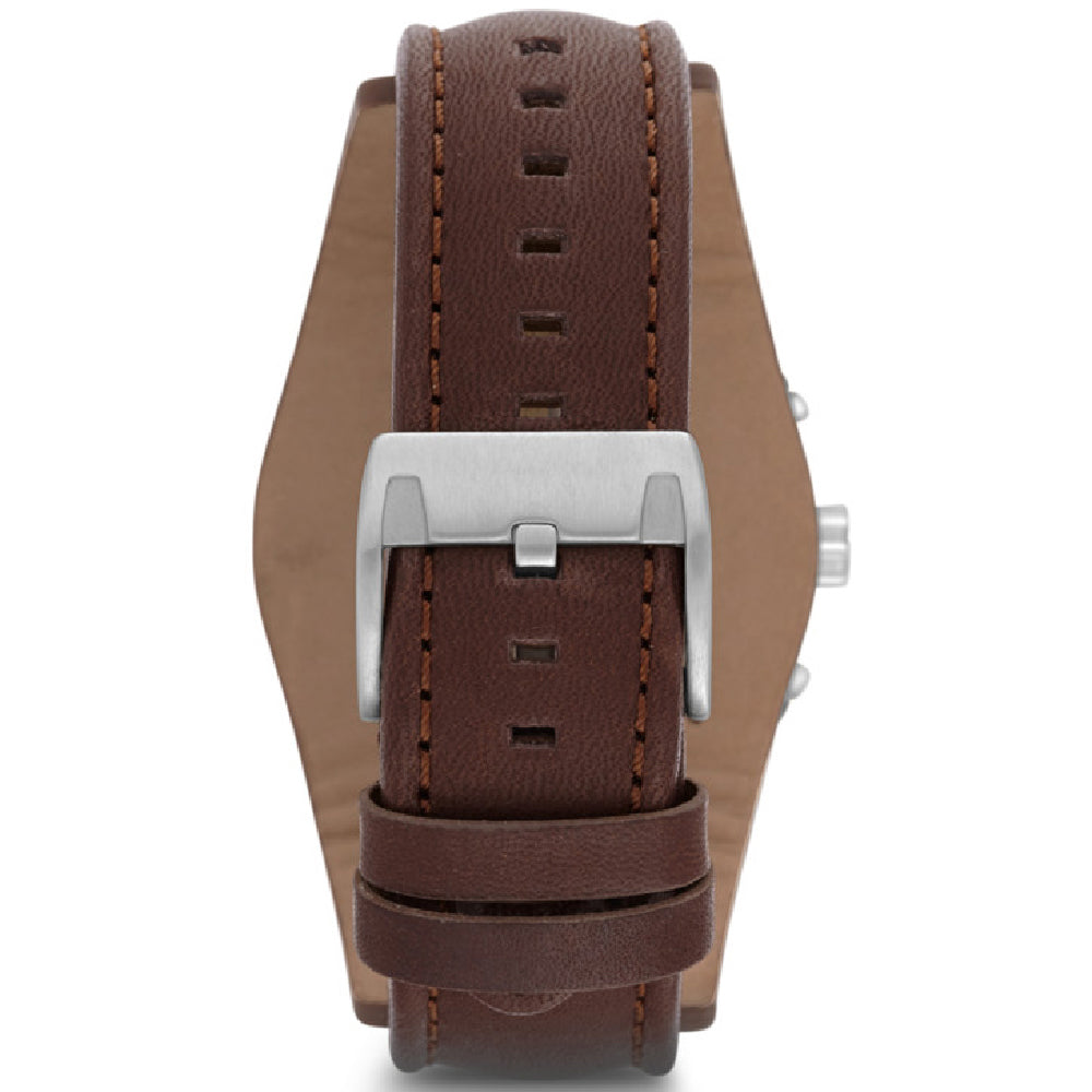 Fossil Coachman Chronograph Black Dial Brown Leather Strap Watch for Men - CH2891 Watches Fossil   