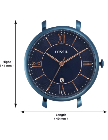 Fossil Jacqueline Blue Dial Blue Steel Strap Watch for Women - ES4094 Watches Fossil   