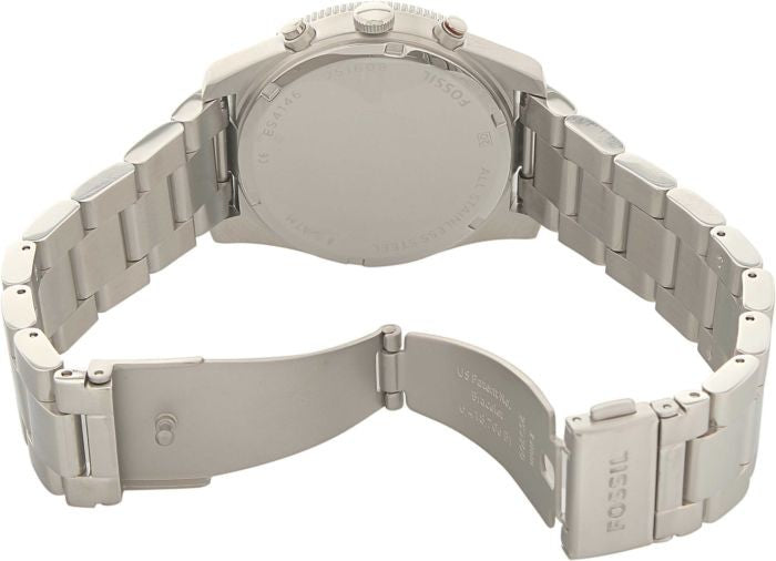 Fossil Perfect Boyfriend Taupe Dial Silver Steel Strap Watch for Women - ES4146 Watches Fossil   