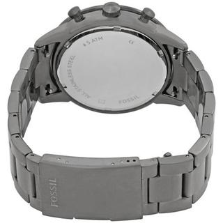 Fossil Townsman Chronograph Black Dial Silver Steel Strap Watch for Men - FS5349 Watches Fossil   