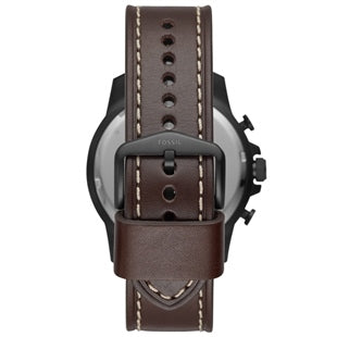 Fossil Bowman Chronograph Brown Dial Brown Leather Strap Watch for Men - FS5601 Watches Fossil   