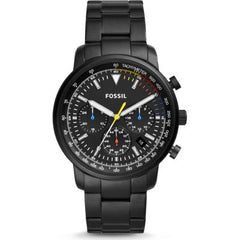 Fossil Goodwin Chronograph Black Dial Black Steel Strap Watch for Men - FS5413 Watches Fossil   