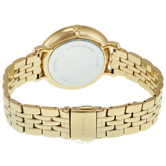 Fossil Jacqueline Gold Dial Gold Steel Strap Watch for Women - ES3547 Watches Fossil   