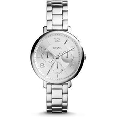 Fossil Jacqueline Silver Dial Silver Steel Strap Watch for Women - ES3664 Watches Fossil   