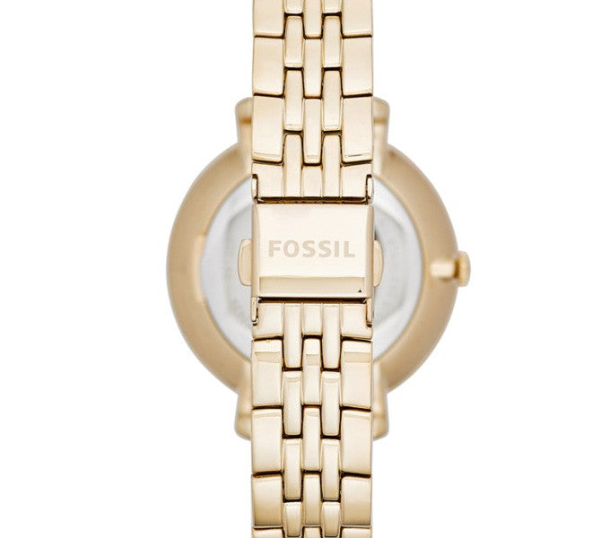 Fossil Jacqueline White Dial Gold Steel Strap Watch for Women - ES3434 Watches Fossil   