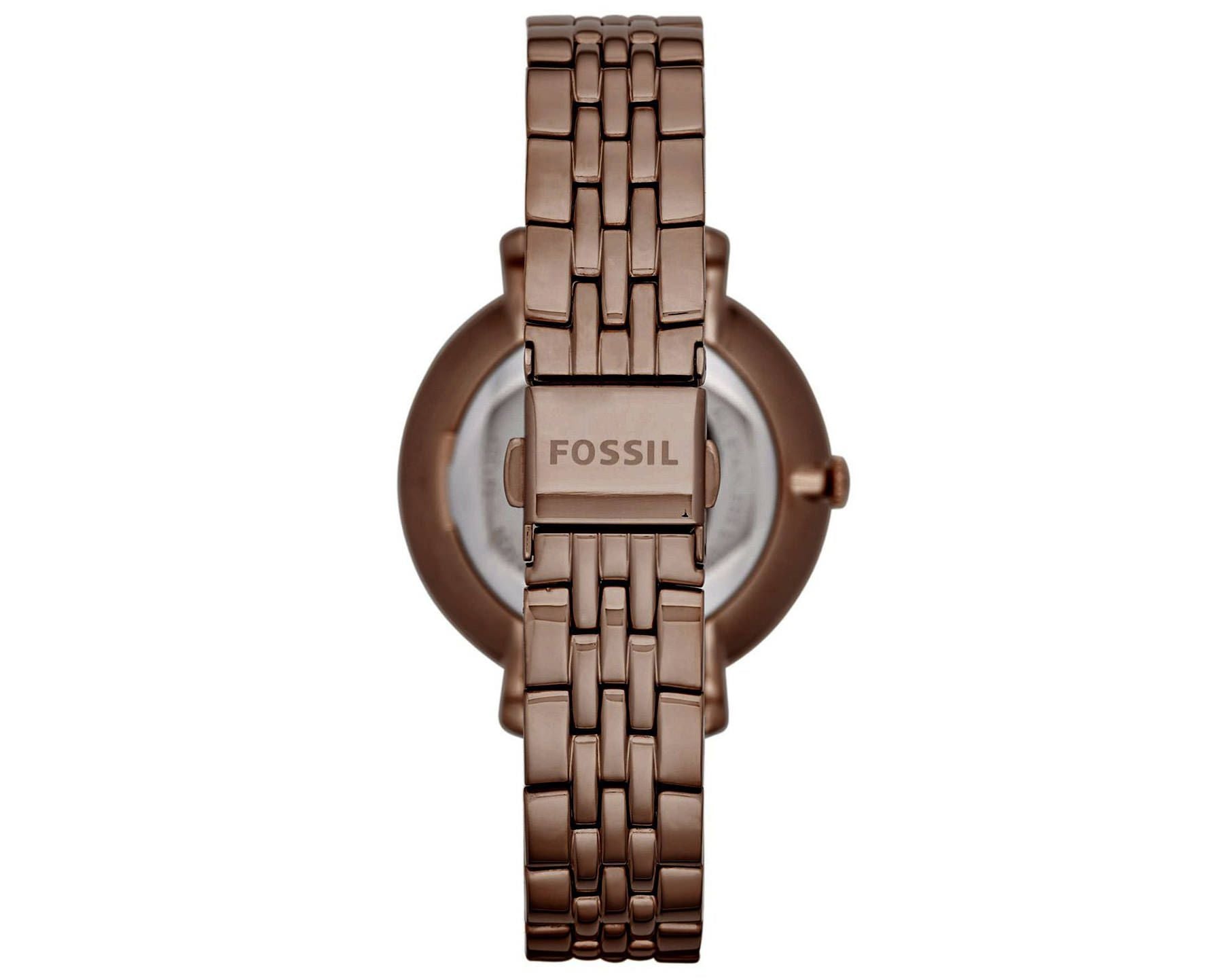 Fossil Jacqueline Brown Dial Brown Steel Strap Watch for Women - ES4275 Watches Fossil   