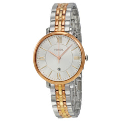 Fossil Jacqueline White Dial Two Tone Steel Strap Watch for Women - ES3844 Watches Fossil   