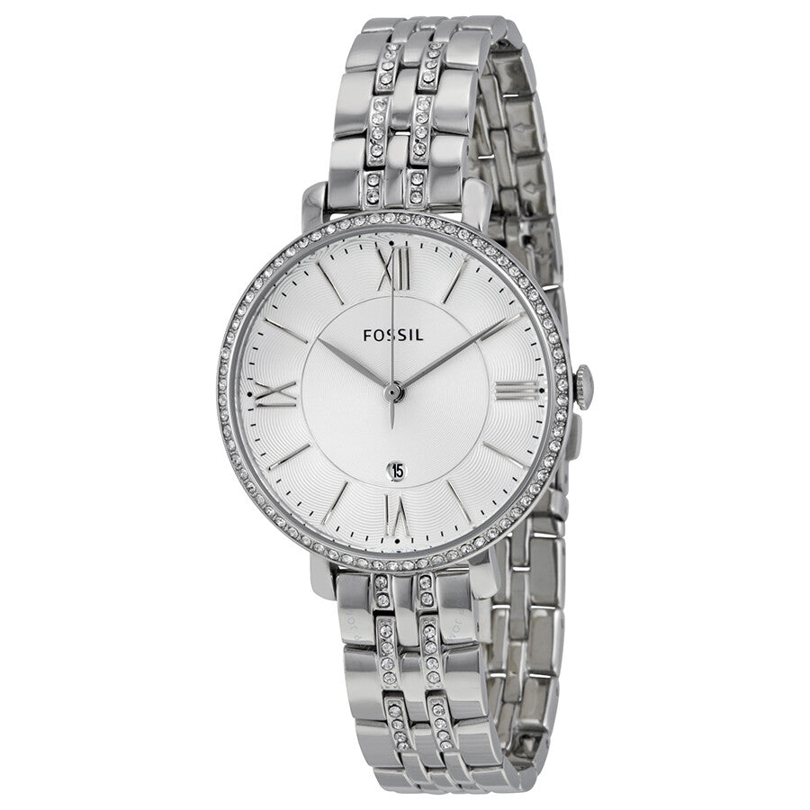 Fossil Jacqueline White Dial Silver Steel Strap Watch for Women - ES3545 Watches Fossil   