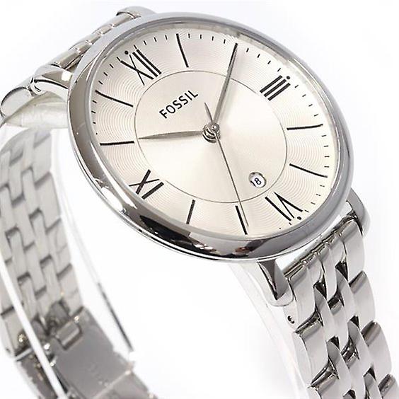 Fossil Jacqueline White Dial Silver Steel Strap Watch for Women - ES3433 Watches Fossil   