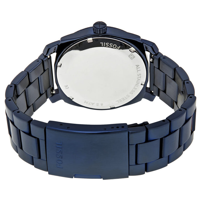 Fossil Machine Blue Dial Blue Stainless Steel Strap Watch for Men - FS5231 Watches Fossil   