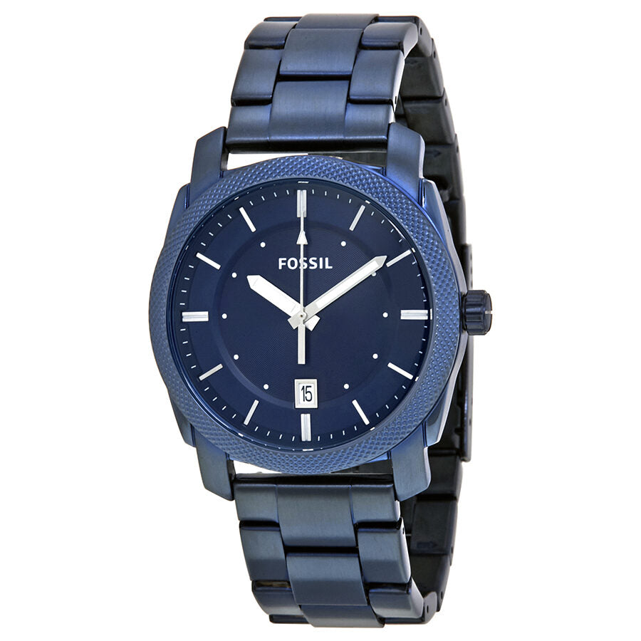 Fossil Machine Blue Dial Blue Stainless Steel Strap Watch for Men - FS5231 Watches Fossil   