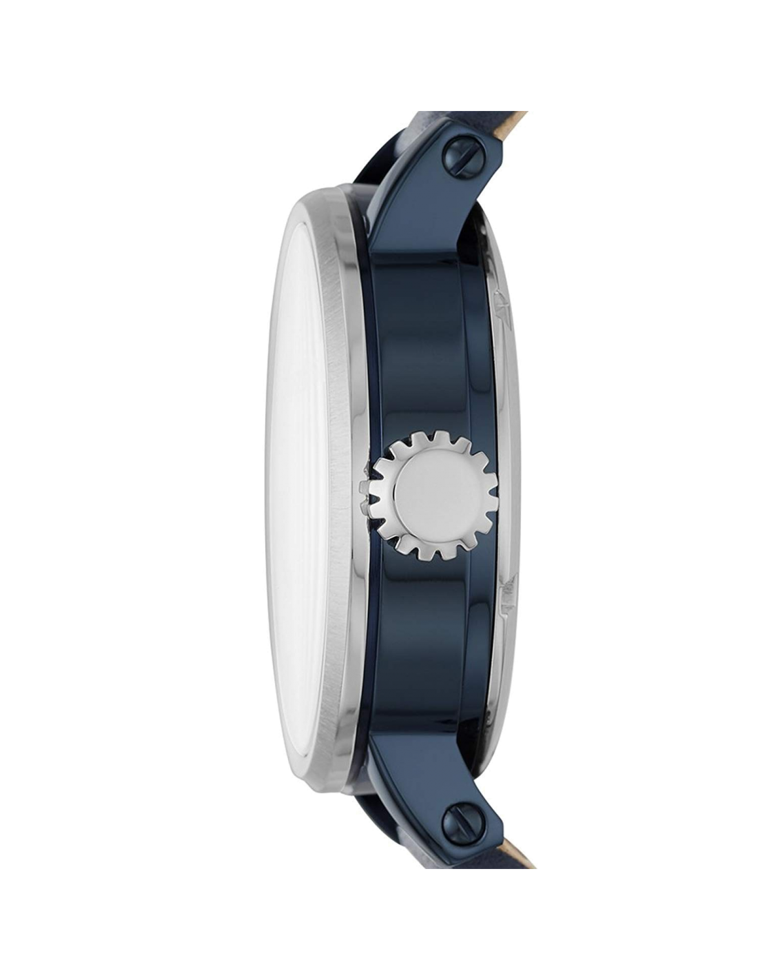 Fossil Boyfriend Skeleton Blue Dial Blue Leather Strap Watch for Women - ME3136 Watches Fossil   