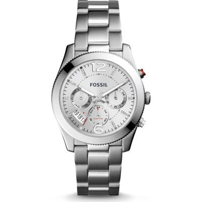 Fossil Boyfriend Multifunction Silver Dial Silver Steel Strap Watch for Women - ES3883 Watches Fossil   