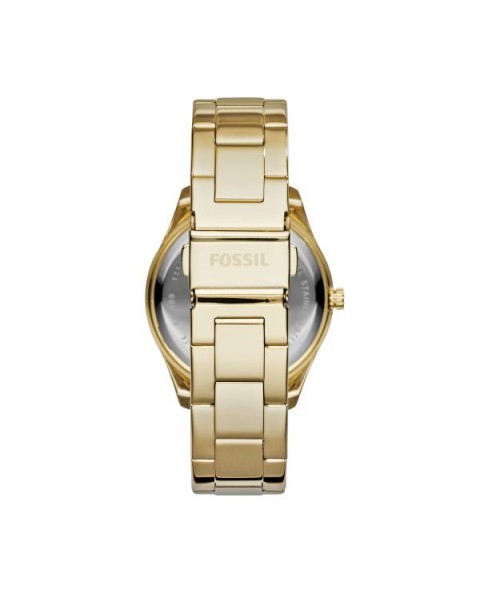 Fossil Stella Multifunction Gold Dial Gold Steel Strap Watch for Women - ES3589 Watches Fossil   