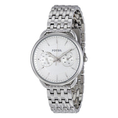 Fossil Tailor Silver Dial Silver Stainless Steel Strap Watch for Women - ES3712 Watches Fossil   