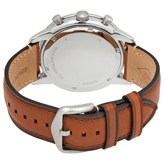 Fossil Townsman Chronograph Blue Dial Brown Leather Strap Watch for Men - FS5279 Watches Fossil   