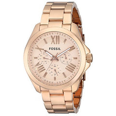 Fossil Cecile Rose Gold Dial Rose Gold Steel Strap Watch for Women - AM4511 Watches Fossil   