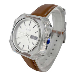 Fossil Candy White Dial Brown Leather Strap Watch for Women - ES3538 Watches Fossil   