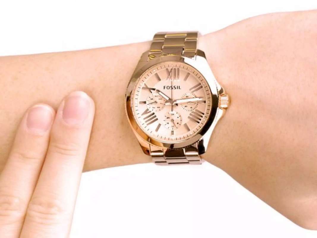 Fossil Cecile Rose Gold Dial Rose Gold Steel Strap Watch for Women - AM4511 Watches Fossil   