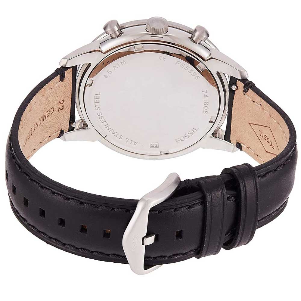 Fossil Townsman Multifunction Black Dial Black Leather Strap Watch for Men - FS5396 Watches Fossil   