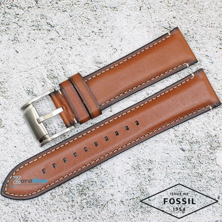 Fossil Grant Chronograph Blue Dial Brown Leather Strap Watch for Men - FS5184 Watches Fossil   