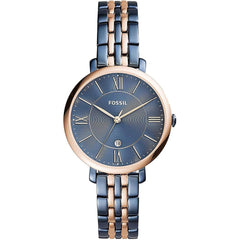 Fossil Jaqueline Grey Dial Two Tone Steel Strap Watch for Women - ES4321 Watches Fossil   