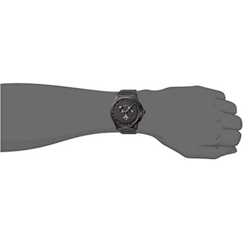 Gucci G-Timeless Chronograph Black Dial Black Steel Strap Watch For Men - YA126269 Watches Gucci   