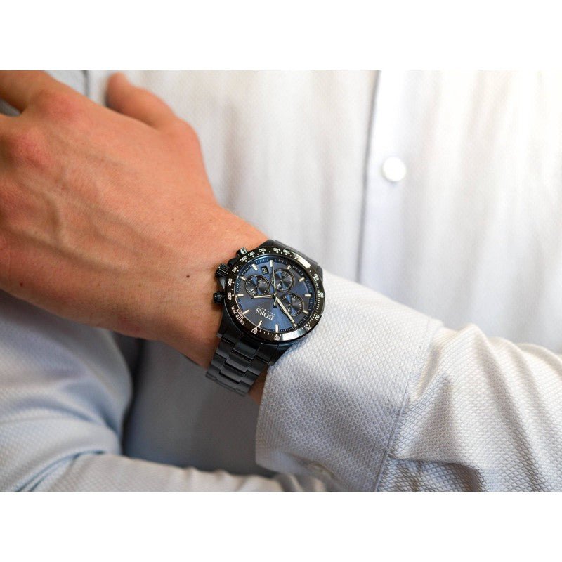 Hugo Boss Hero Sport Lux Blue Dial Blue Steel Strap Watch for Men - 1513758 Watches Hugo Boss   