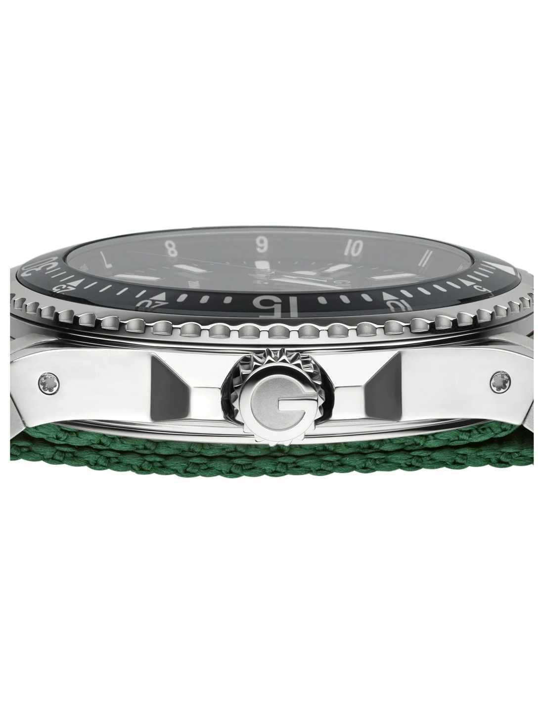 Gucci Dive Black Dial Green & Red Nylon Strap Watch For Men - YA136206 Watches Gucci   