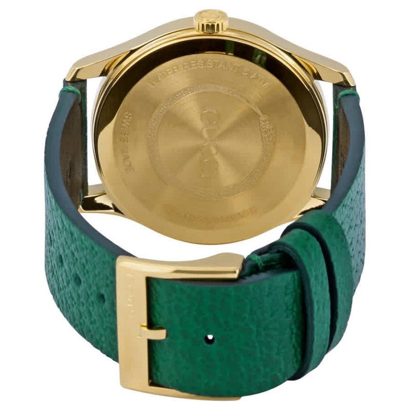 Gucci G Timeless Bee Green Dial Green Leather Strap Watch For Women - YA1264065 Watches Gucci   