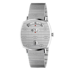 Gucci Grip Silver Dial Silver Steel Strap Watch For Women - YA157401 Watches Gucci   