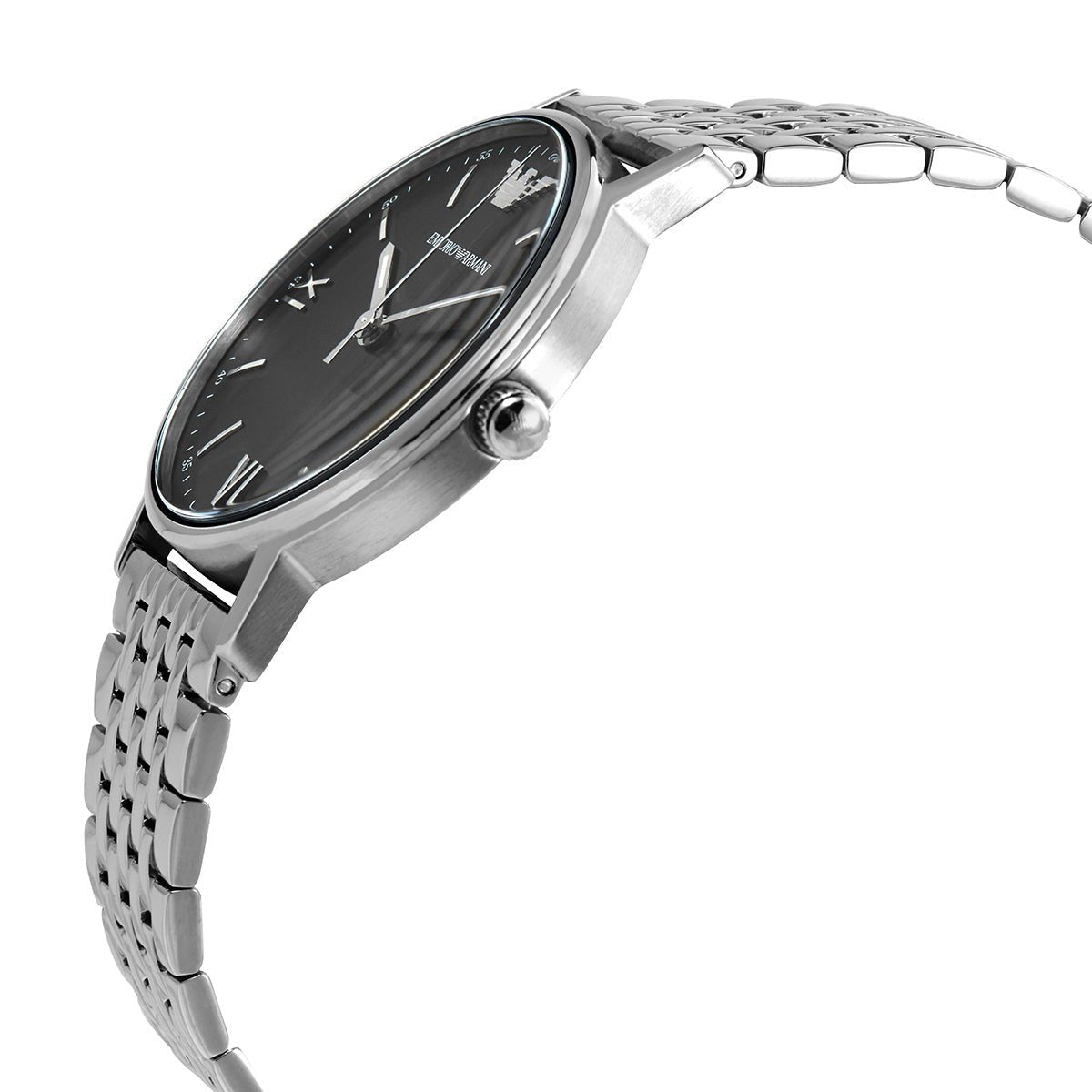 Emporio Armani Kappa Black Dial Stainless Steel Watch For Men - AR11152 Watches Emporio Armani   