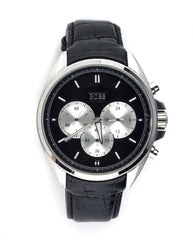 Hugo Boss Driver Black Dial Black Leather Strap Watch for Men - 1512879 Watches Hugo Boss   