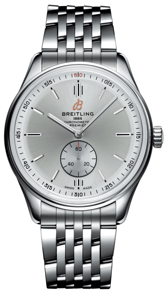 Breitling Premier Automatic 40mm Stainless Steel Silver Dial Mens Watch - A37340351G1A1 Watches Breitling   