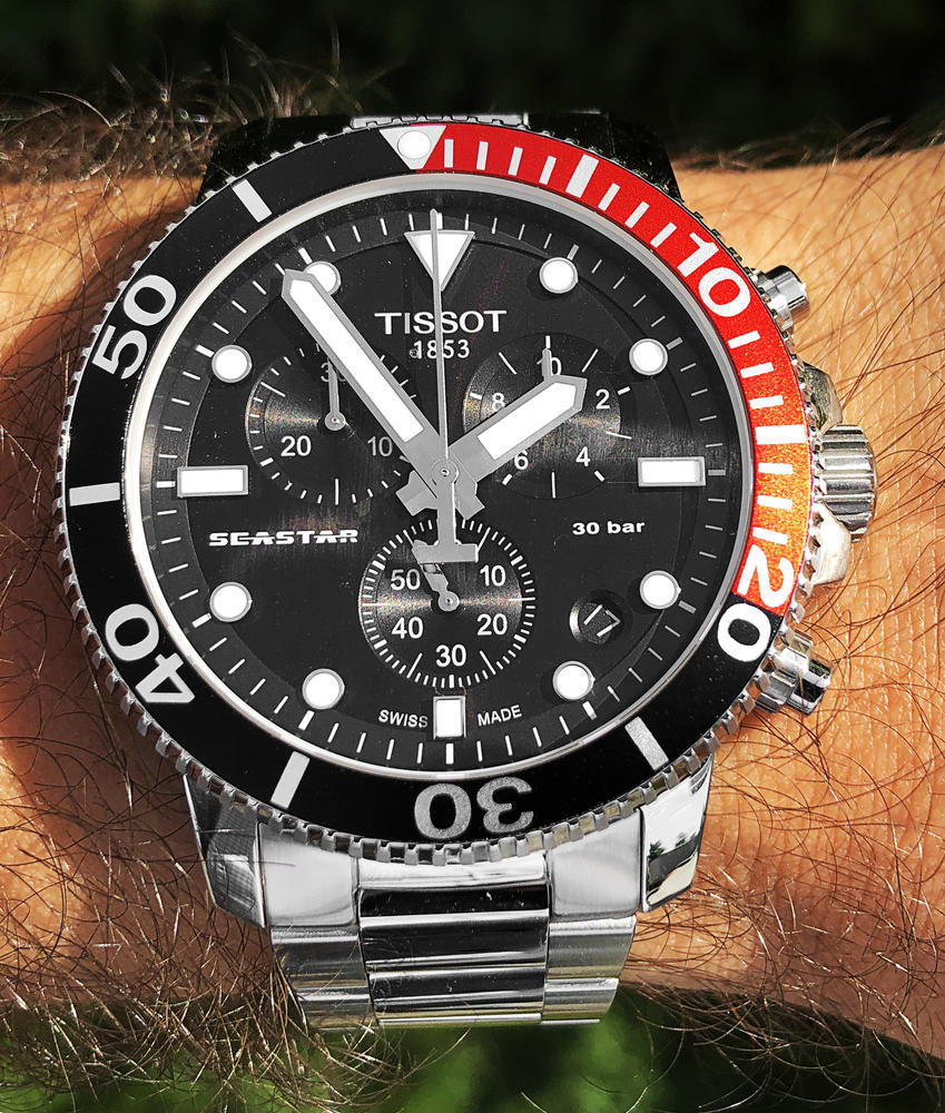 Tissot Seaster 1000 Chronograph Quartz Stainless Steel Watch For Men - T120.417.11.051.01 Watches Tissot   