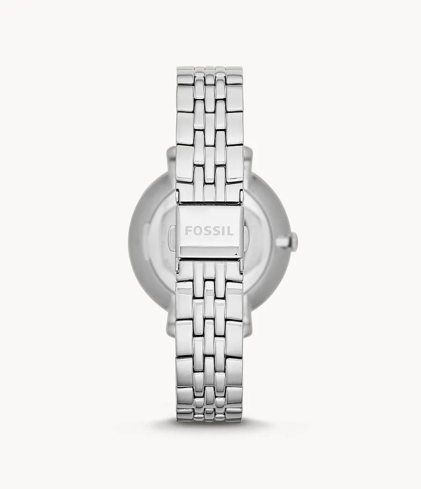Fossil Jacqueline White Dial Silver Steel Strap Watch for Women - ES3920 Watches Fossil   