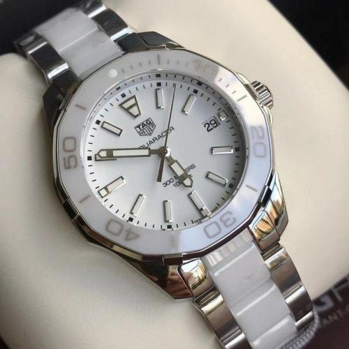 Tag Heuer Aquaracer Quartz 35mm White Dial Two Tone Steel Strap Watch Women - WAY131B.BA0914 Watches Tag Heuer   