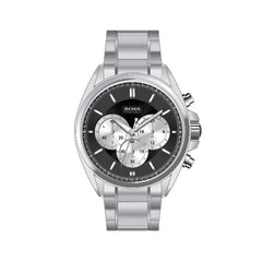 Hugo Boss Driver Black Dial Silver Steel Strap Watch for Men - 1512883 Watches Hugo Boss   
