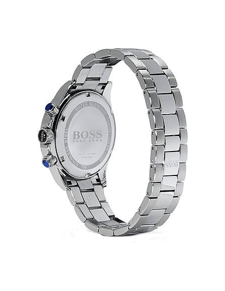 Hugo Boss Ikon Blue Dial Silver Steel Strap Watch for Men - 1512963 Watches Hugo Boss   